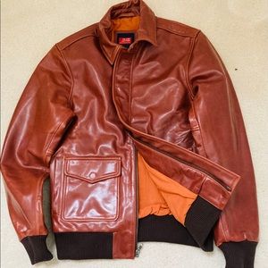 Reddish Brown Leather Jacket